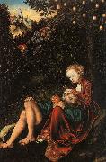 Lucas  Cranach Samson and Delilah oil painting